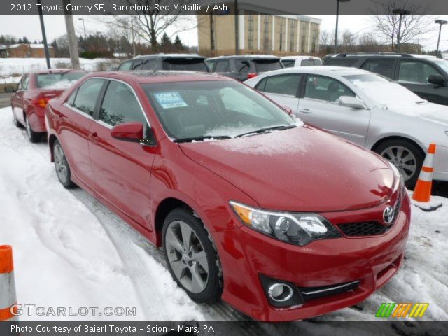 2012 Toyota Camry SE in Barcelona Red Metallic
