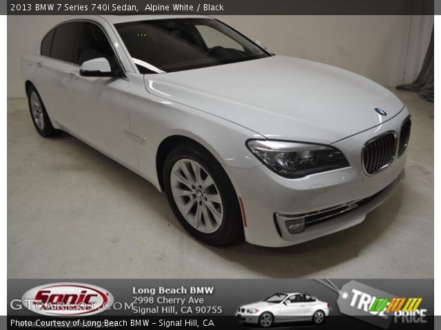 2013 BMW 7 Series 740i Sedan in Alpine White