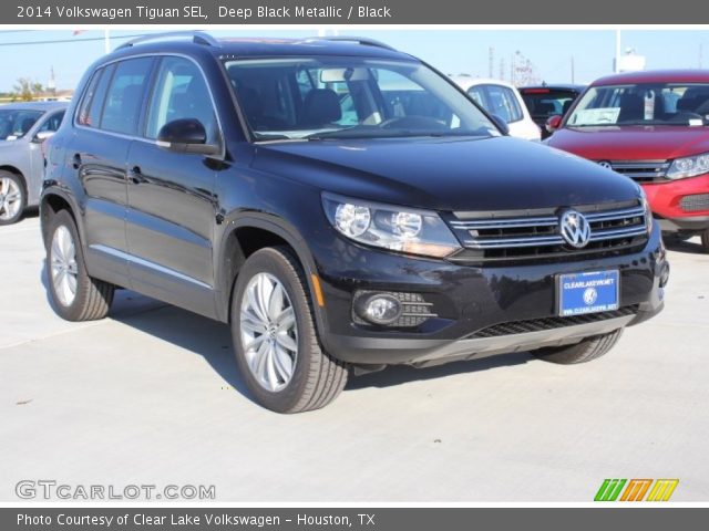 2014 Volkswagen Tiguan SEL in Deep Black Metallic