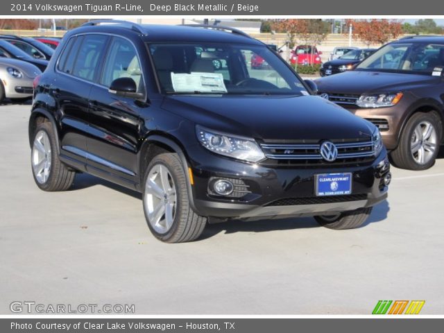 2014 Volkswagen Tiguan R-Line in Deep Black Metallic