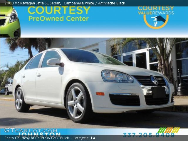 2008 Volkswagen Jetta SE Sedan in Campanella White