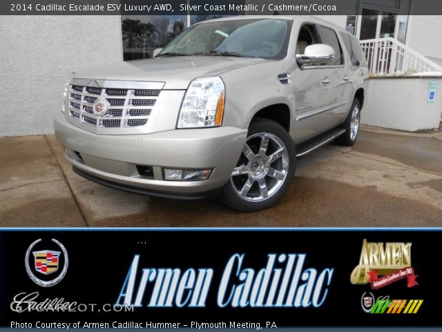 2014 Cadillac Escalade ESV Luxury AWD in Silver Coast Metallic