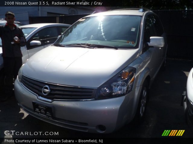2008 Nissan Quest 3.5 S in Radiant Silver Metallic