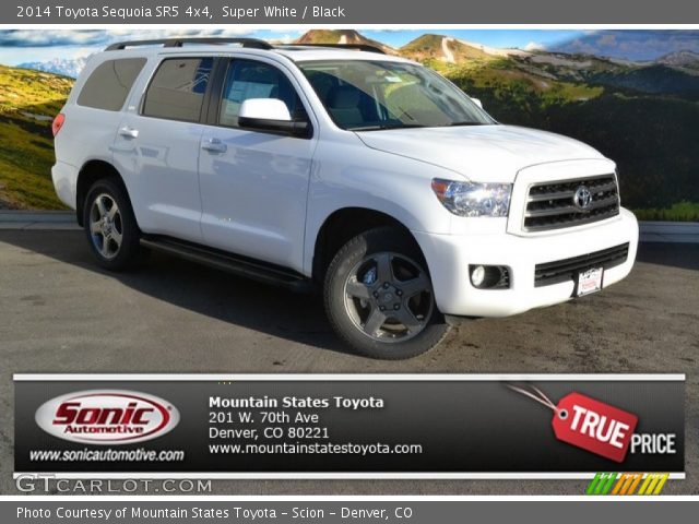 2014 Toyota Sequoia SR5 4x4 in Super White