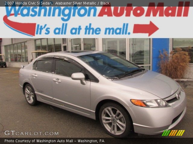 2007 Honda Civic Si Sedan in Alabaster Silver Metallic