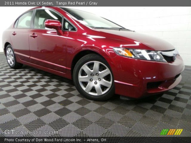 2011 Honda Civic LX Sedan in Tango Red Pearl