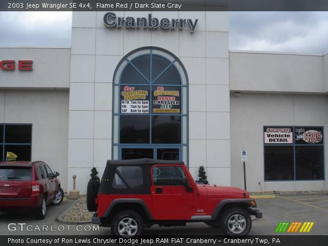 2003 Jeep Wrangler SE 4x4 in Flame Red
