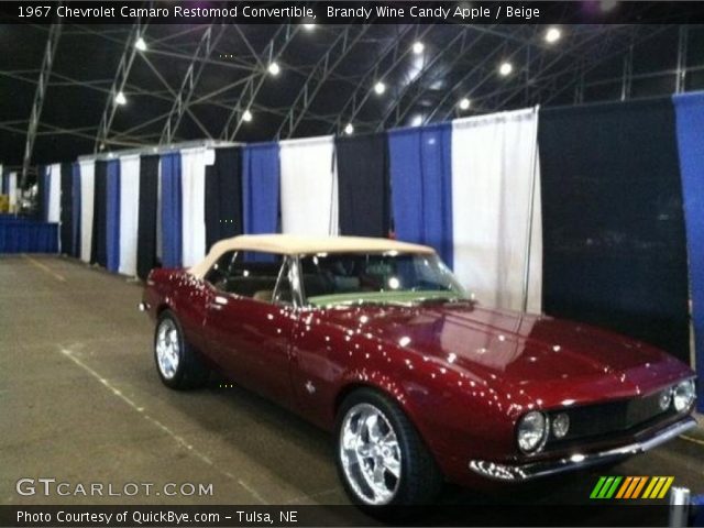 1967 Chevrolet Camaro Restomod Convertible in Brandy Wine Candy Apple