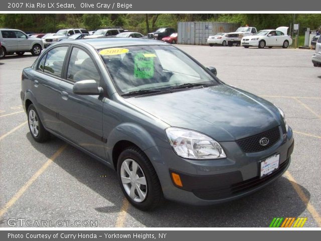 2007 Kia Rio LX Sedan in Olive Gray