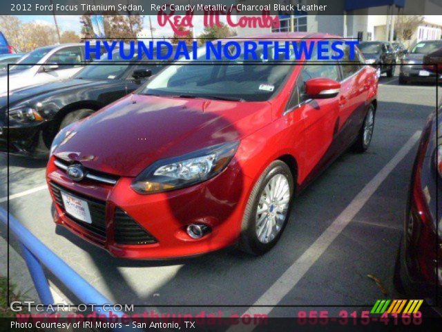 2012 Ford Focus Titanium Sedan in Red Candy Metallic
