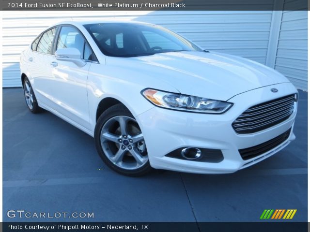 2014 Ford Fusion SE EcoBoost in White Platinum