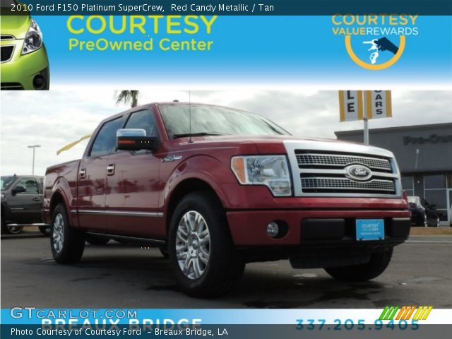 2010 Ford F150 Platinum SuperCrew in Red Candy Metallic