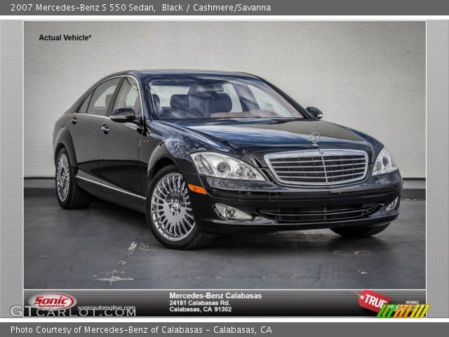 2007 Mercedes-Benz S 550 Sedan in Black