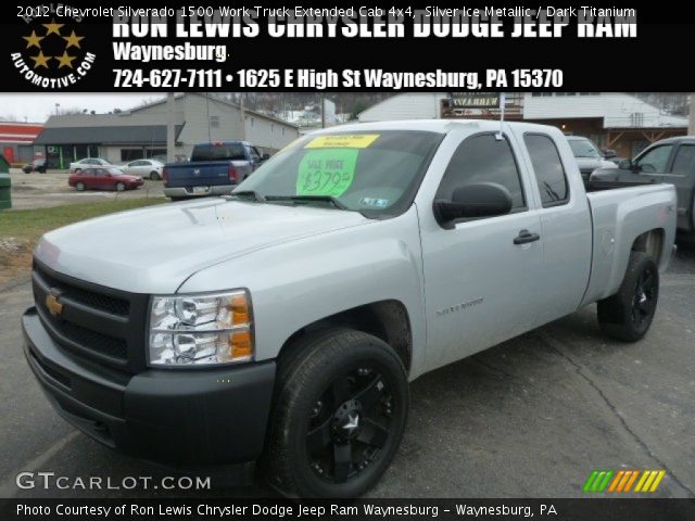 2012 Chevrolet Silverado 1500 Work Truck Extended Cab 4x4 in Silver Ice Metallic