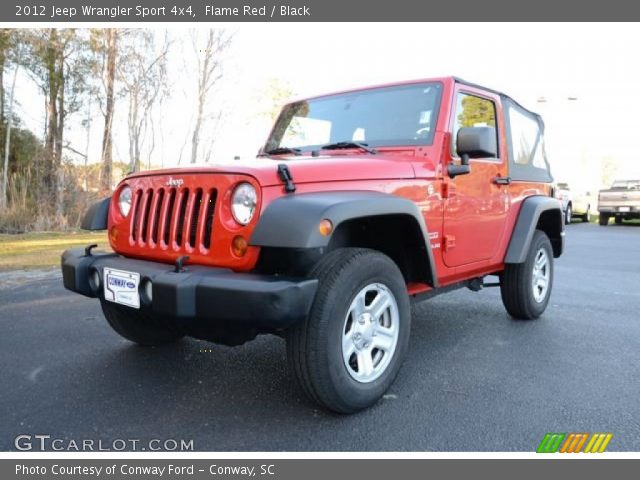 2012 Jeep Wrangler Sport 4x4 in Flame Red