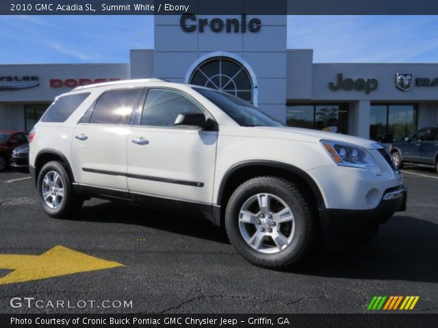 2010 GMC Acadia SL in Summit White