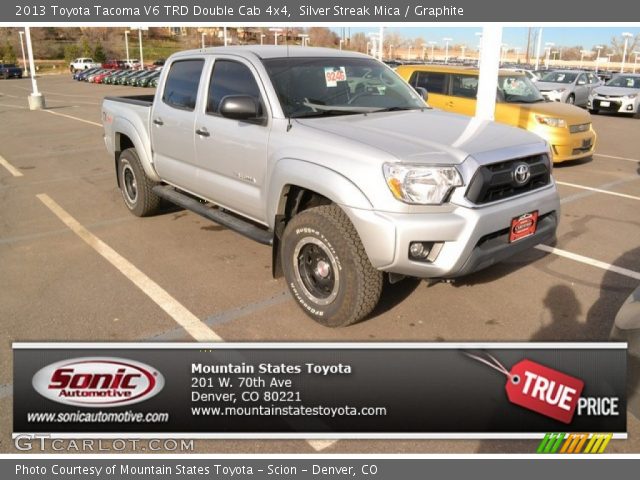 2013 Toyota Tacoma V6 TRD Double Cab 4x4 in Silver Streak Mica