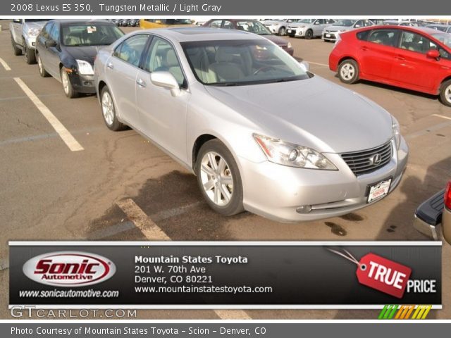2008 Lexus ES 350 in Tungsten Metallic