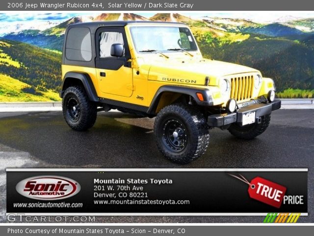 2006 Jeep Wrangler Rubicon 4x4 in Solar Yellow