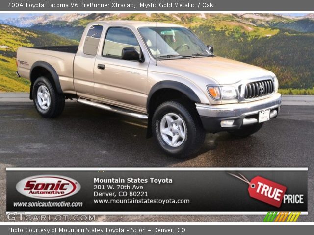 2004 Toyota Tacoma V6 PreRunner Xtracab in Mystic Gold Metallic