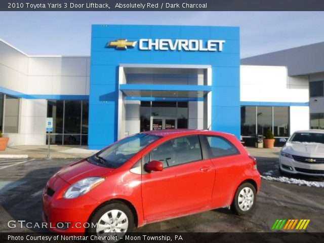 2010 Toyota Yaris 3 Door Liftback in Absolutely Red
