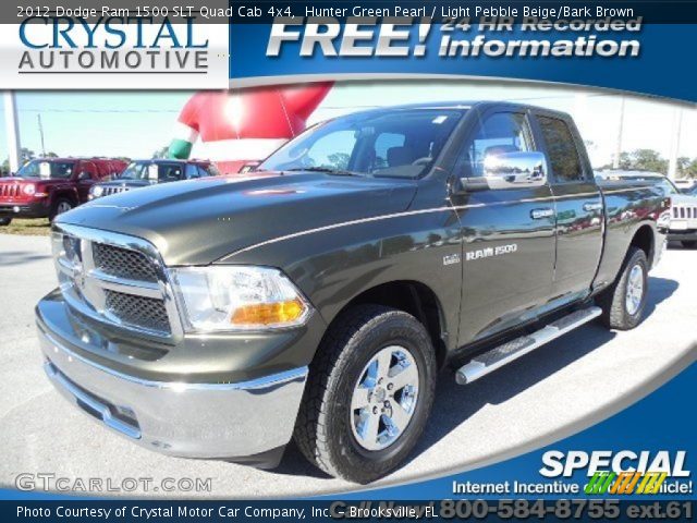 2012 Dodge Ram 1500 SLT Quad Cab 4x4 in Hunter Green Pearl