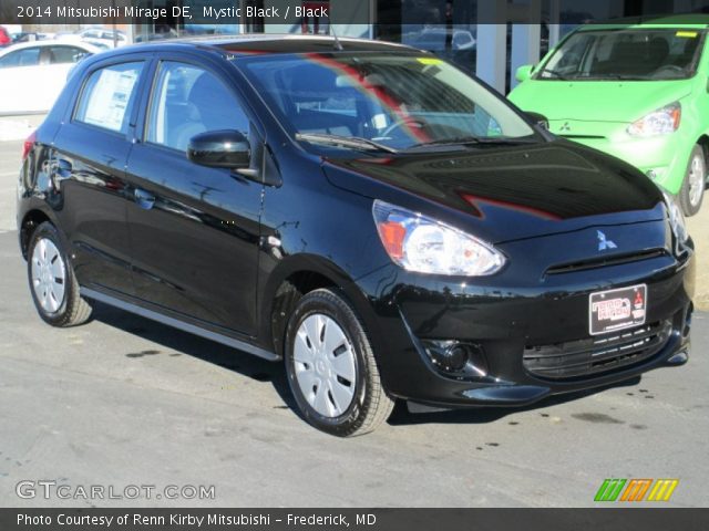 2014 Mitsubishi Mirage DE in Mystic Black