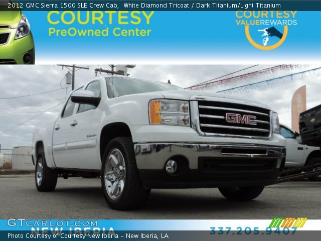 2012 GMC Sierra 1500 SLE Crew Cab in White Diamond Tricoat