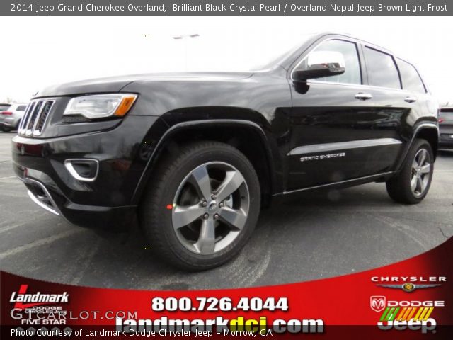 2014 Jeep Grand Cherokee Overland in Brilliant Black Crystal Pearl