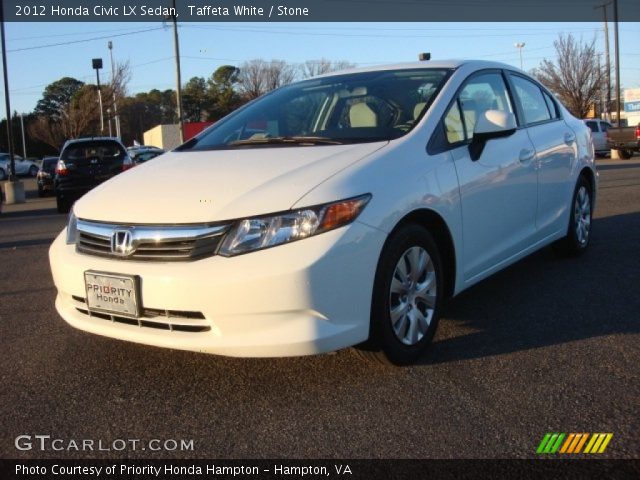 2012 Honda Civic LX Sedan in Taffeta White
