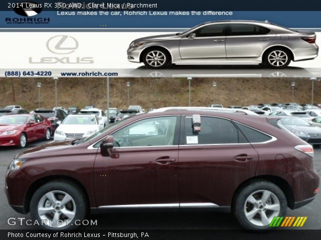 2014 Lexus RX 350 AWD in Claret Mica