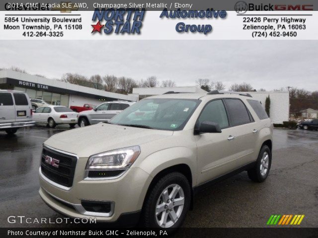 2014 GMC Acadia SLE AWD in Champagne Silver Metallic