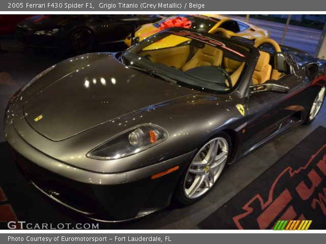 2005 Ferrari F430 Spider F1 in Grigio Titanio (Grey Metallic)