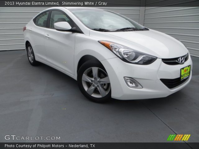 2013 Hyundai Elantra Limited in Shimmering White