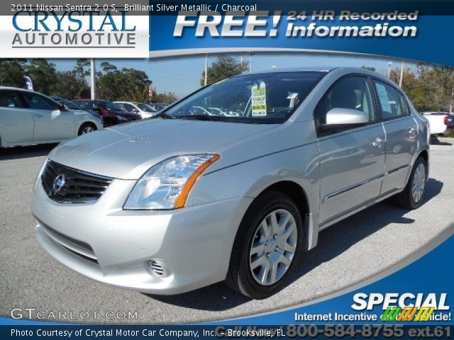 2011 Nissan Sentra 2.0 S in Brilliant Silver Metallic