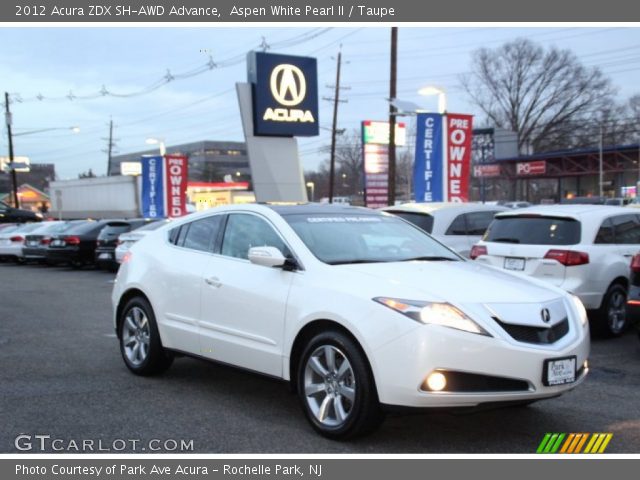 2012 Acura ZDX SH-AWD Advance in Aspen White Pearl II