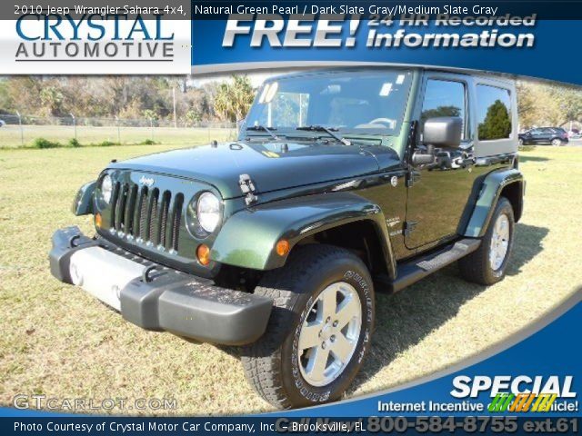 2010 Jeep Wrangler Sahara 4x4 in Natural Green Pearl
