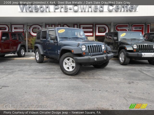 2008 Jeep Wrangler Unlimited X 4x4 in Steel Blue Metallic