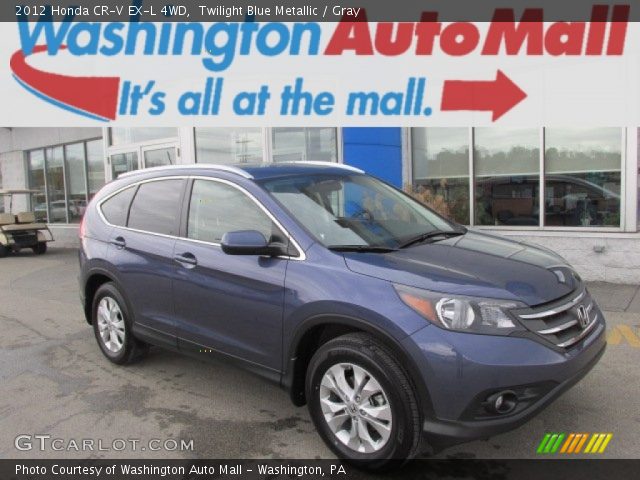 2012 Honda CR-V EX-L 4WD in Twilight Blue Metallic