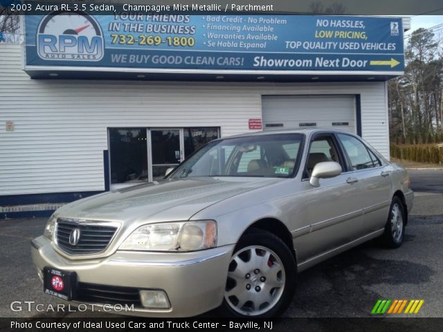 2003 Acura RL 3.5 Sedan in Champagne Mist Metallic