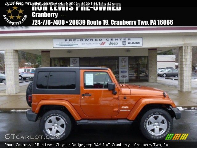 2011 Jeep Wrangler Sahara 4x4 in Mango Tango Pearl