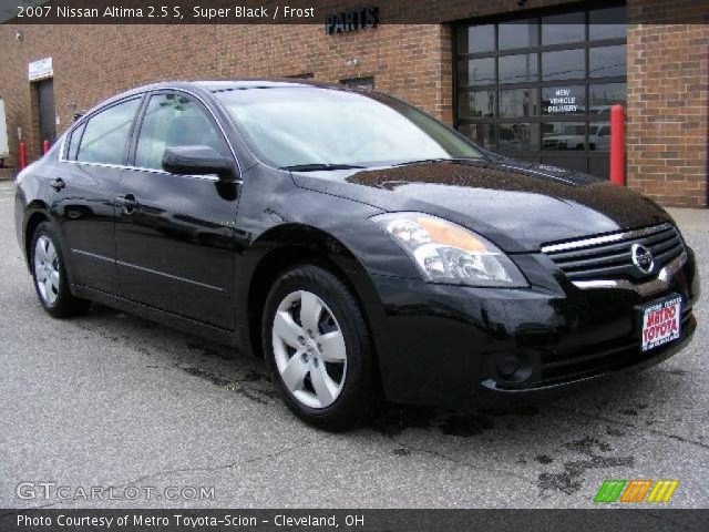 2007 Nissan Altima 2.5 S in Super Black