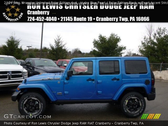 2014 Jeep Wrangler Unlimited Polar Edition 4x4 in Hydro Blue Pearl