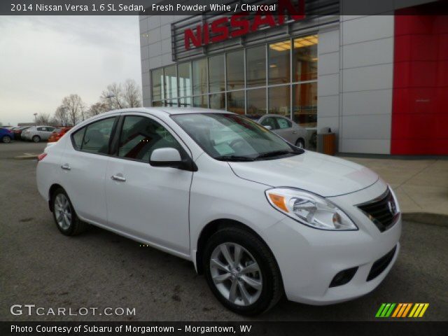 2014 Nissan Versa 1.6 SL Sedan in Fresh Powder White