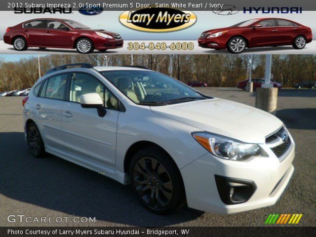 2012 Subaru Impreza 2.0i Sport Premium 5 Door in Satin White Pearl
