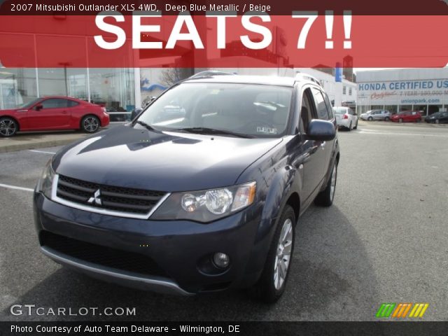 2007 Mitsubishi Outlander XLS 4WD in Deep Blue Metallic