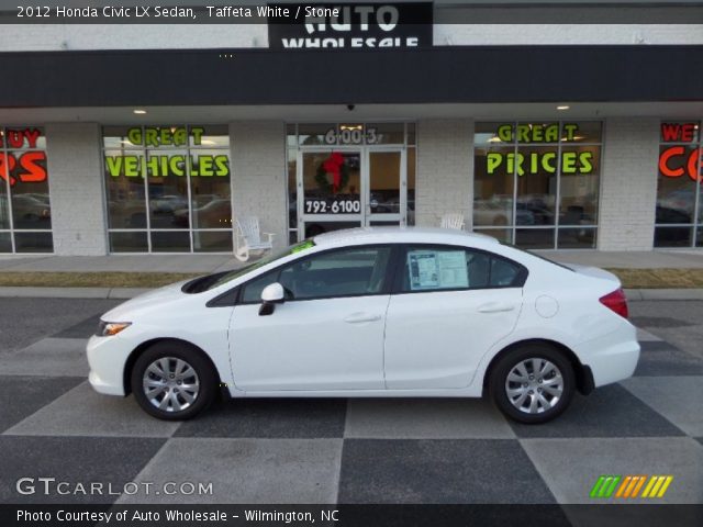 2012 Honda Civic LX Sedan in Taffeta White