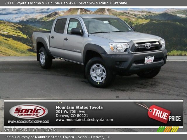 2014 Toyota Tacoma V6 Double Cab 4x4 in Silver Sky Metallic