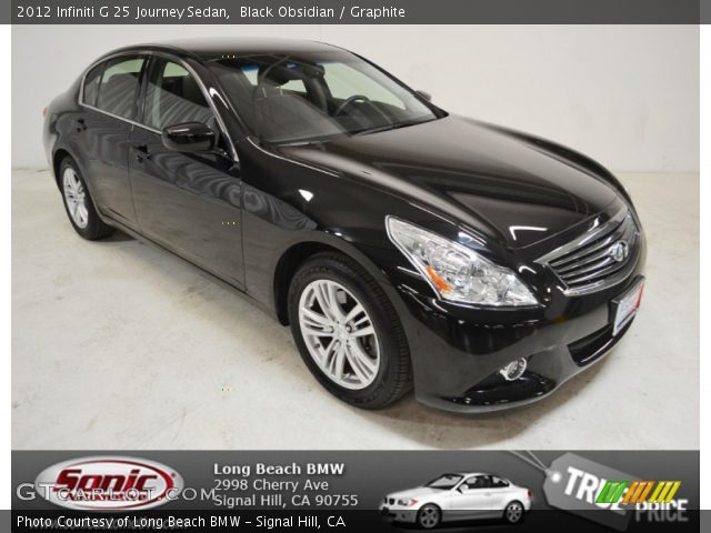 2012 Infiniti G 25 Journey Sedan in Black Obsidian