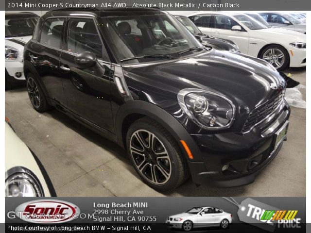 2014 Mini Cooper S Countryman All4 AWD in Absolute Black Metallic